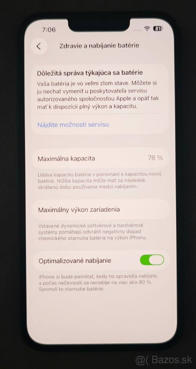 Predám Apple iPhone 13 – 512 GB – tmavomodrý