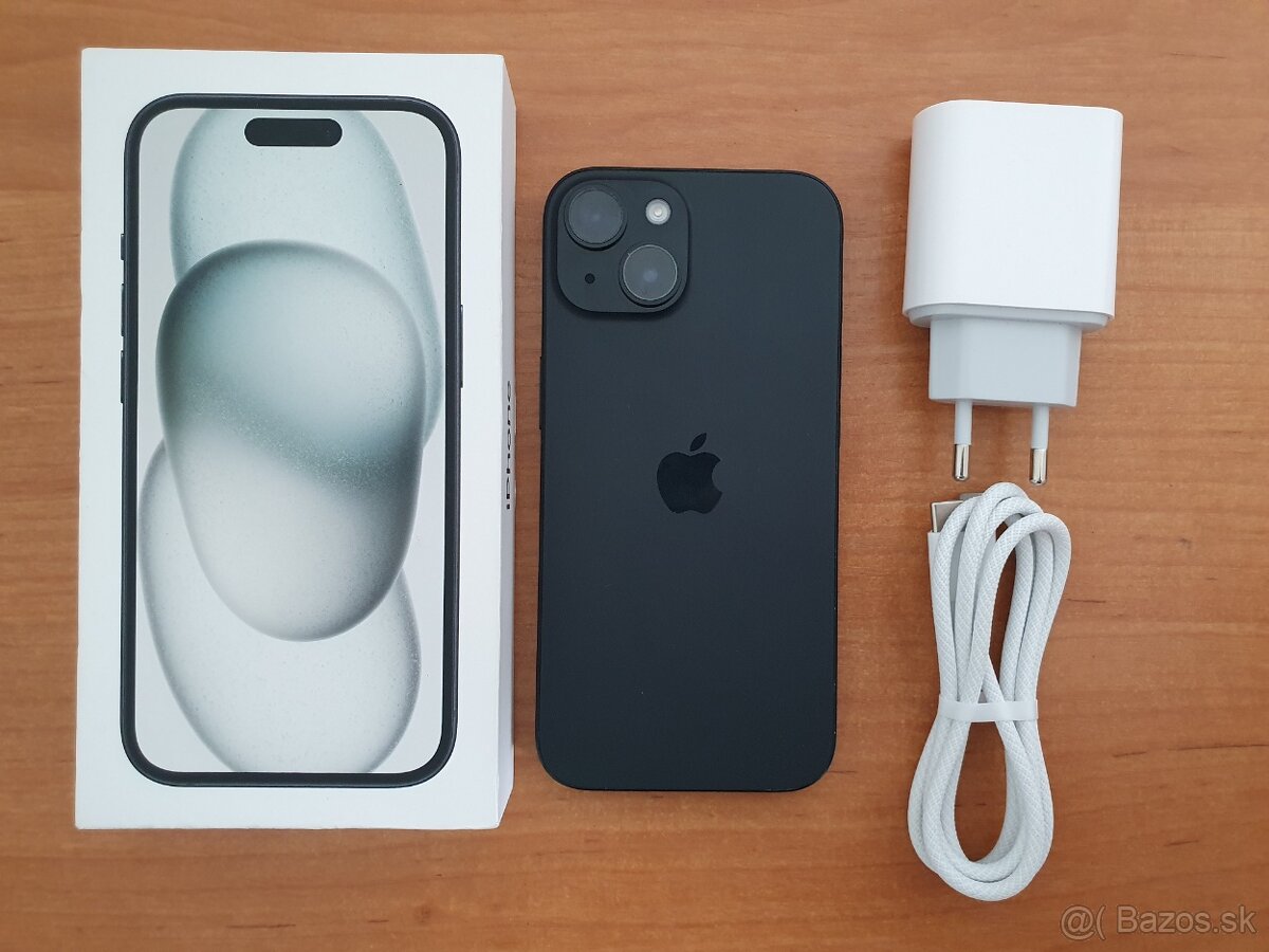 Apple iPhone 15 128GB 100% Zdravie batérie