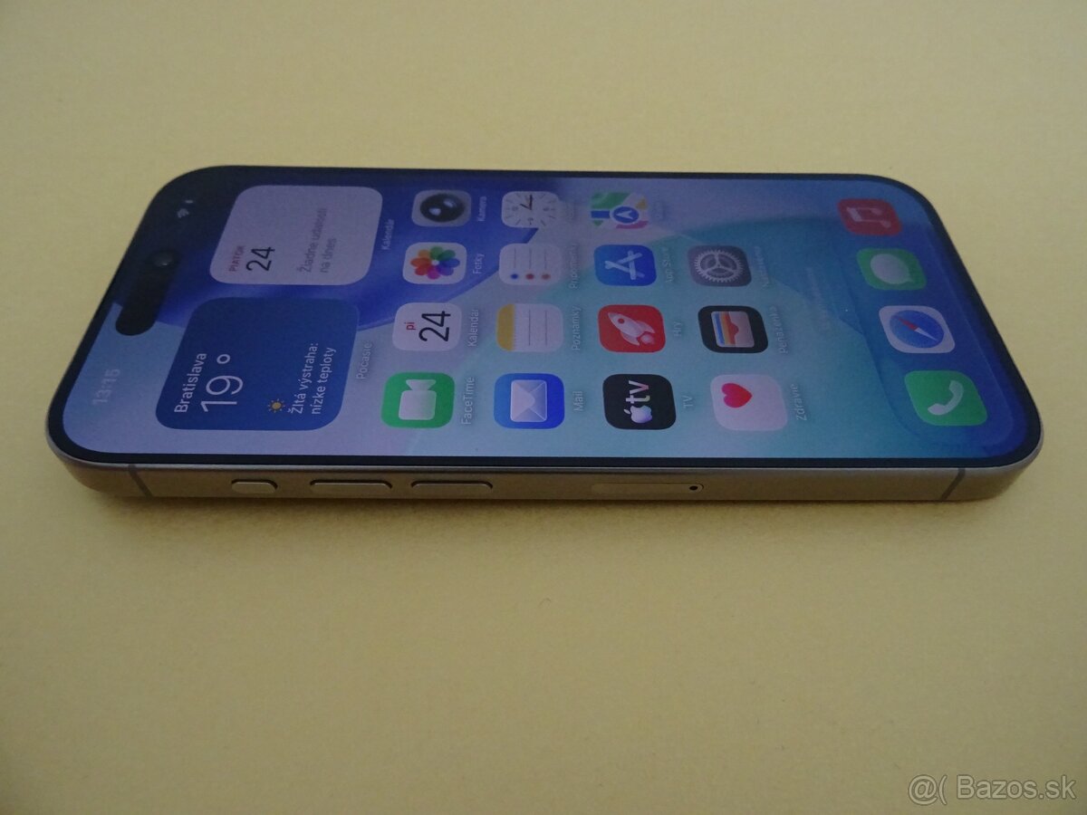 iPhone 15 PRO 128GB TITAN – ZÁRUKA 1 ROK