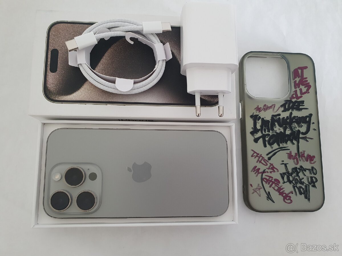 iPhone 15 PRO 128GB 100% kapacita batérie