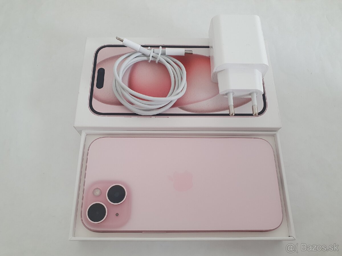 iPhone 15 128GB 100% kapacita batérie