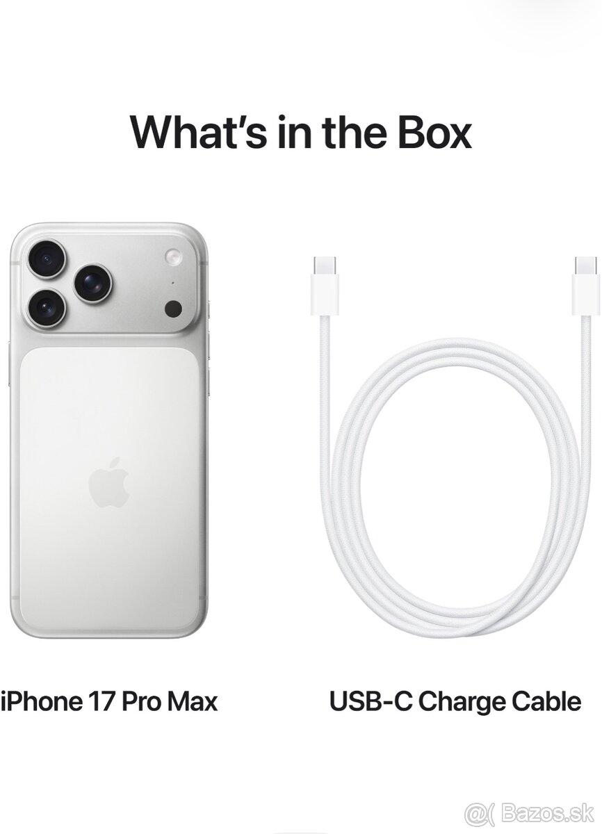 iPhone 17 Pro Max 256 GB strieborný