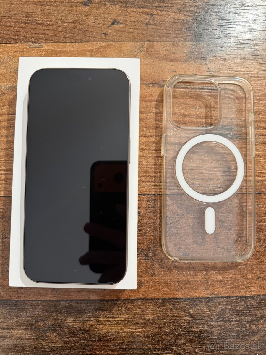 Predám iPhone 15 Pro Natural Titanium 128GB