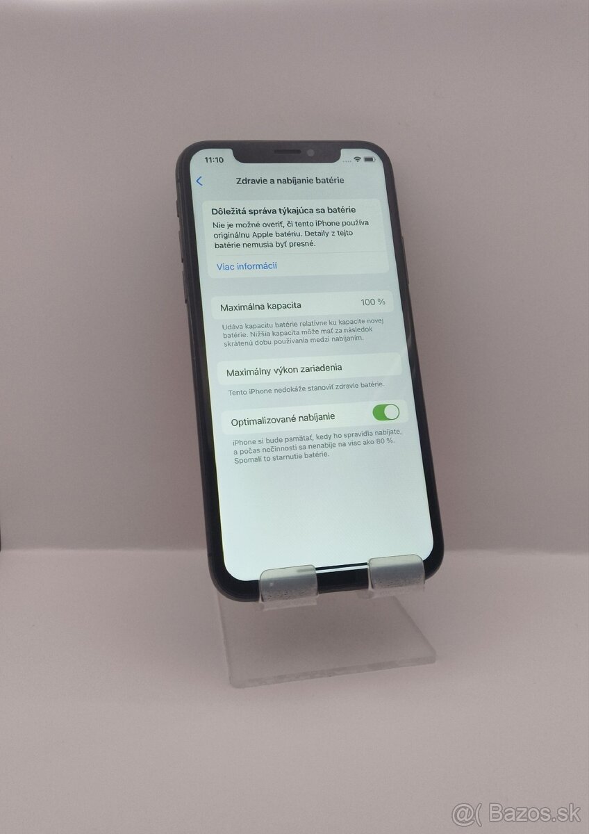 iphone xs 64GB čierny batéria 100 %