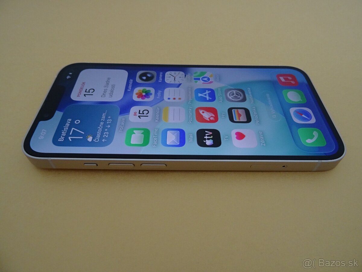 iPhone 13 128GB STARLIGHT – ZÁRUKA 1 ROK – 100% BATERIA