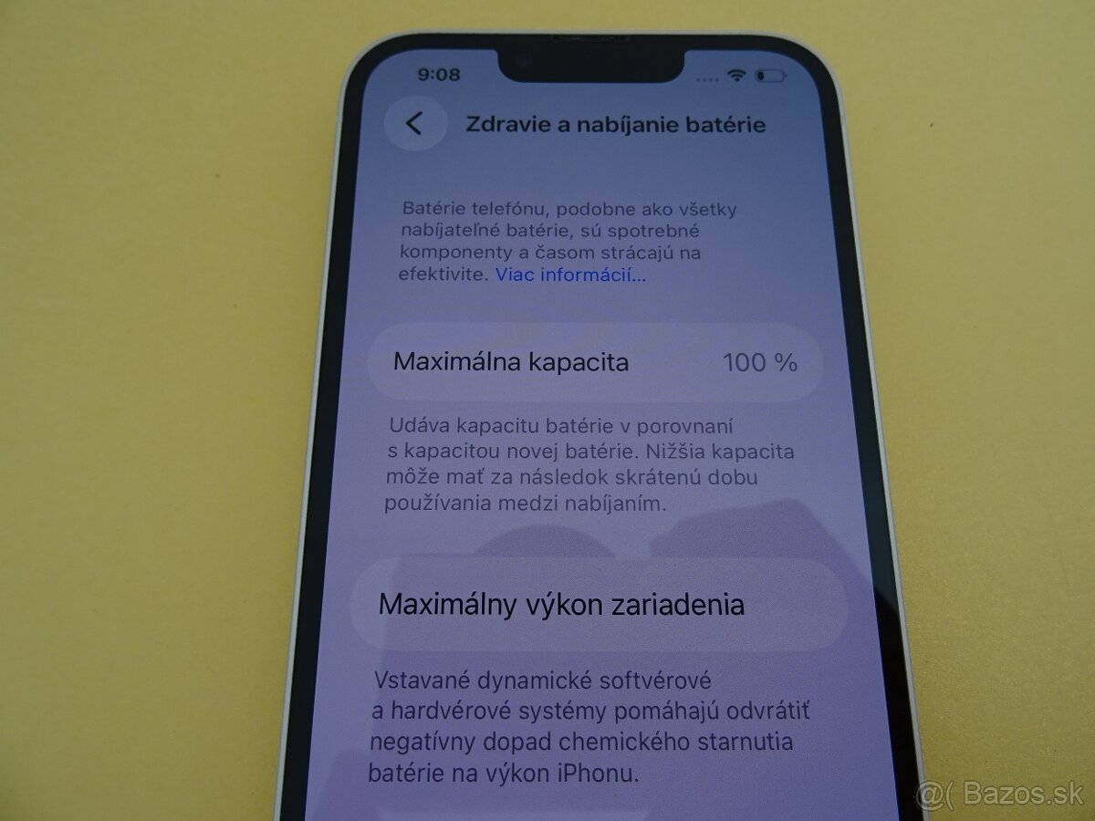iPhone 13 128GB STARLIGHT – ZÁRUKA 1 ROK – 100% BATERIA