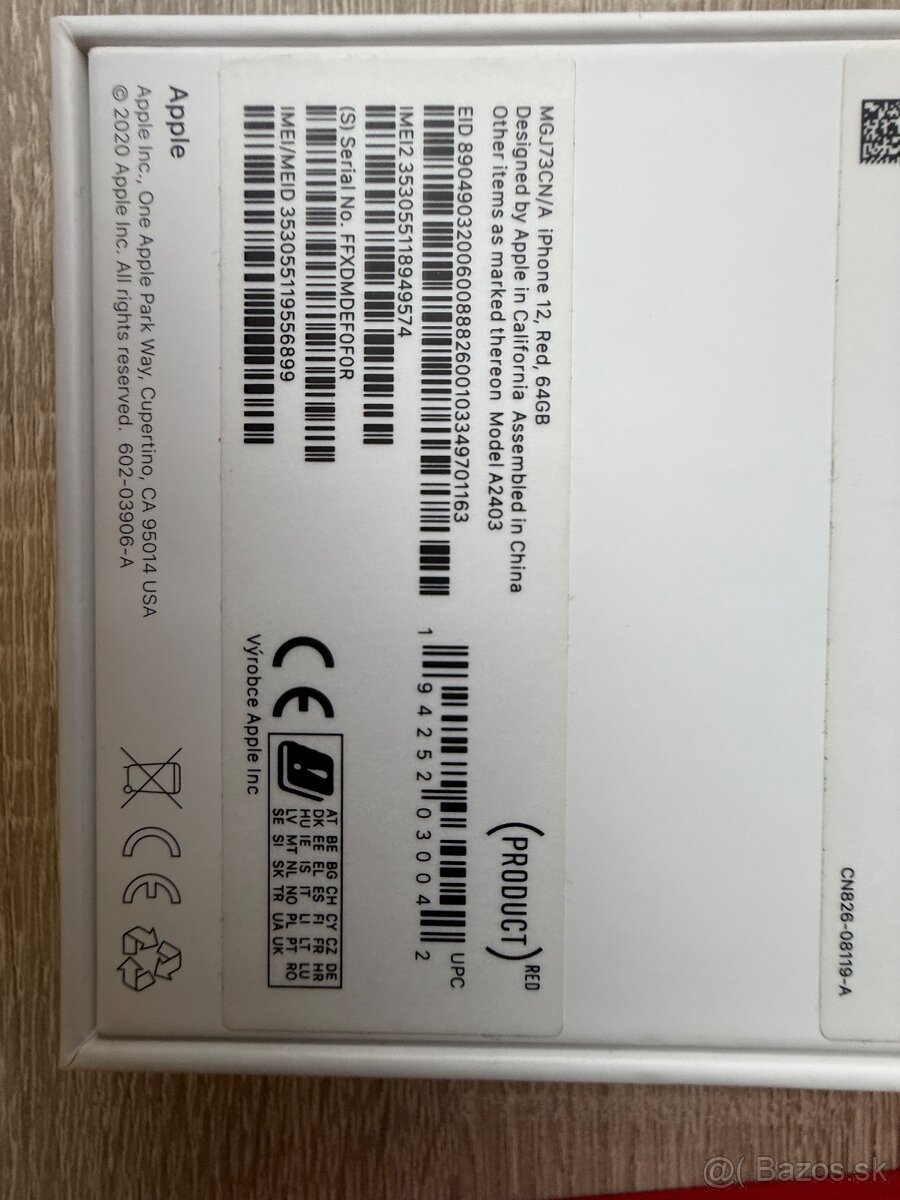 iPhone 12 RED 64GB
