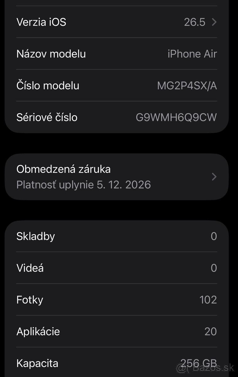Apple iPhone Air 256GB Sky Blue