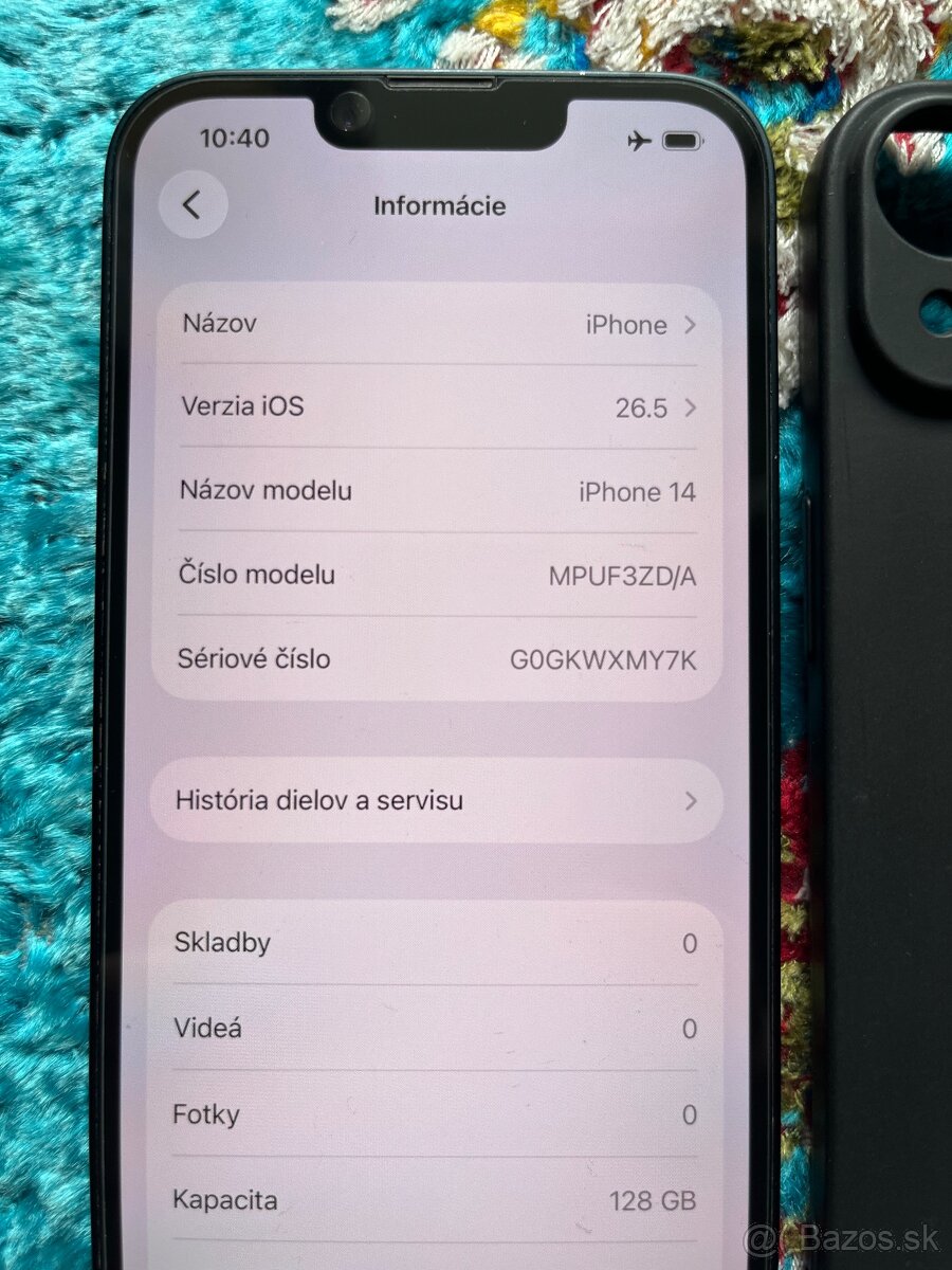 iPhone 14,128Gb,čierny 100%