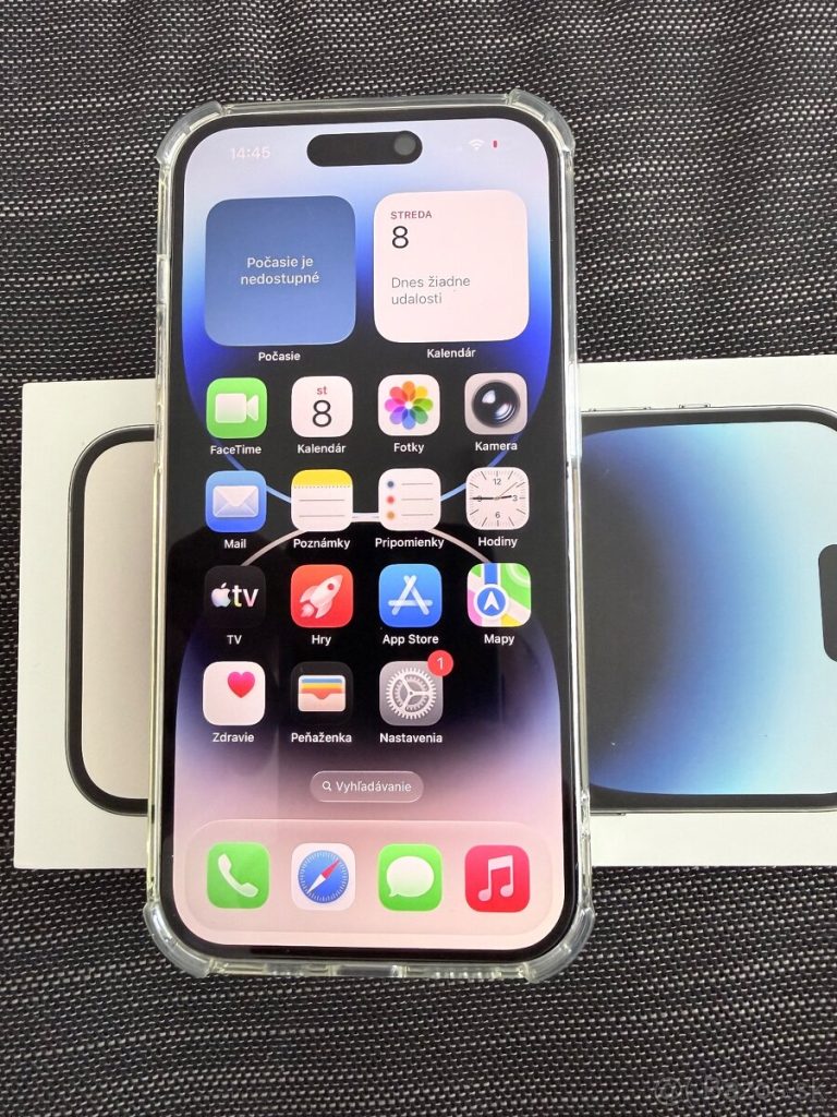 Iphone 14 pro 128GB strieborny,nova bateria