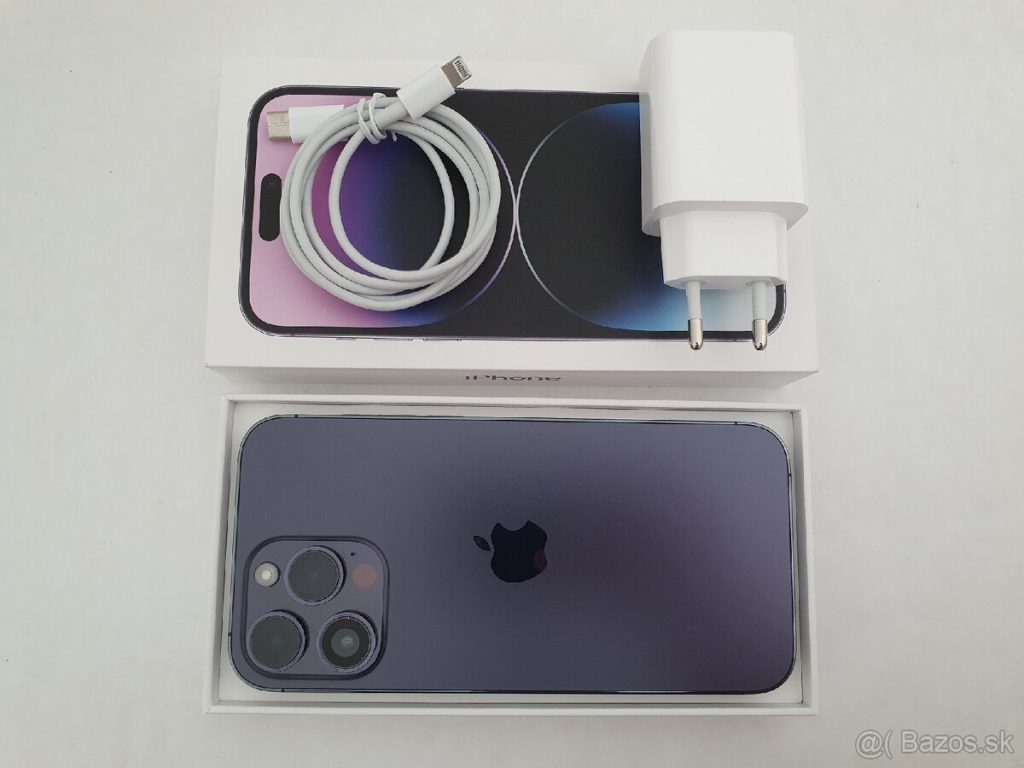 iPhone 14 PRO MAX 256GB 100% kapacita batérie FIALOVÝ