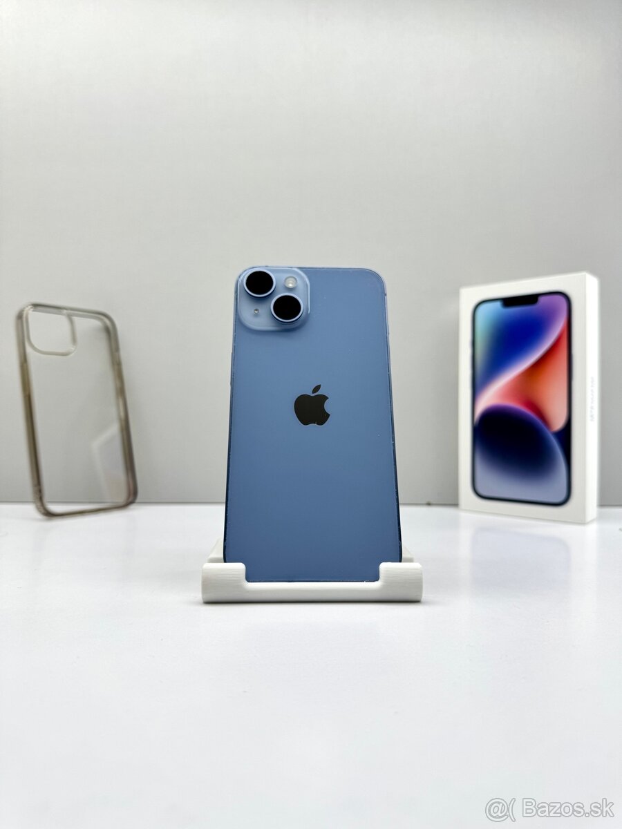iPhone 14 BLUE 128GB NOVÁ BATÉRIA 100% ZDRAVIE