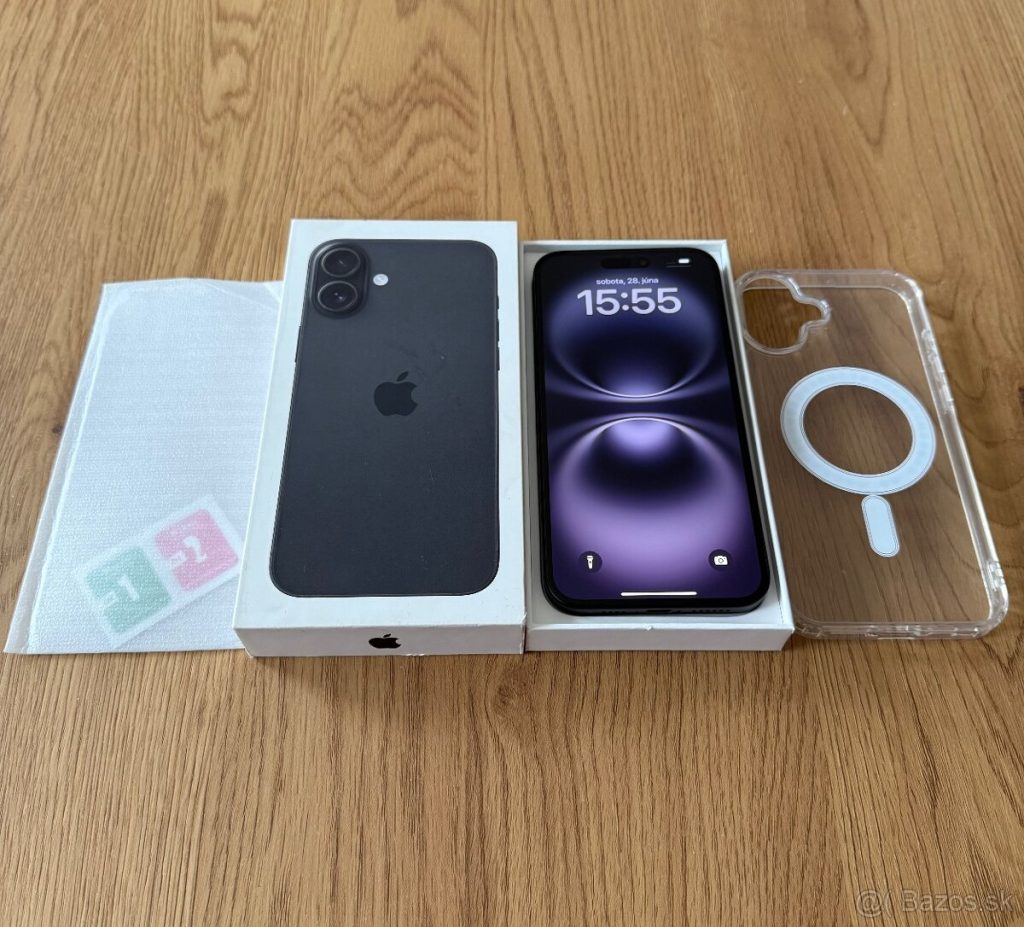 iPhone 16 Plus 128 gb Black – nepoužívaný , záruka