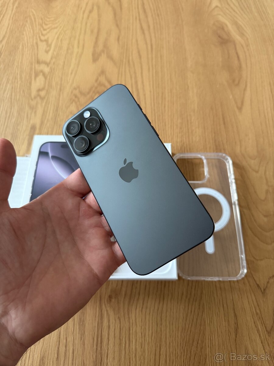 iPhone 16 Pro Max 256 gb Black Titanium – nepoužívaný zaruka
