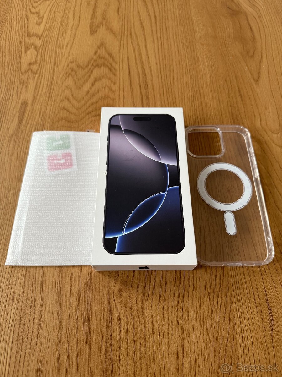 iPhone 16 Pro Max 256 gb Black Titanium – nepoužívaný zaruka