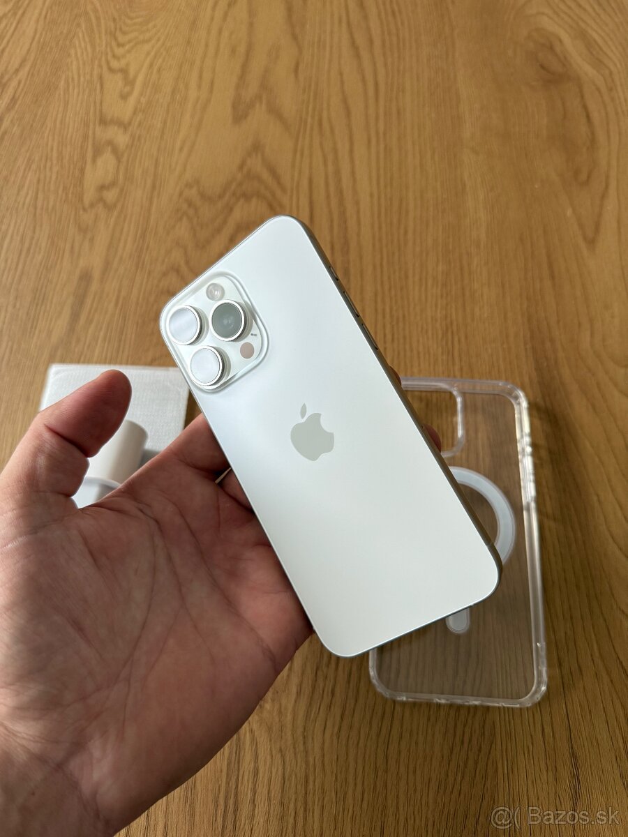 iPhone 15 Pro Max 256 gb White Titanium v záruke