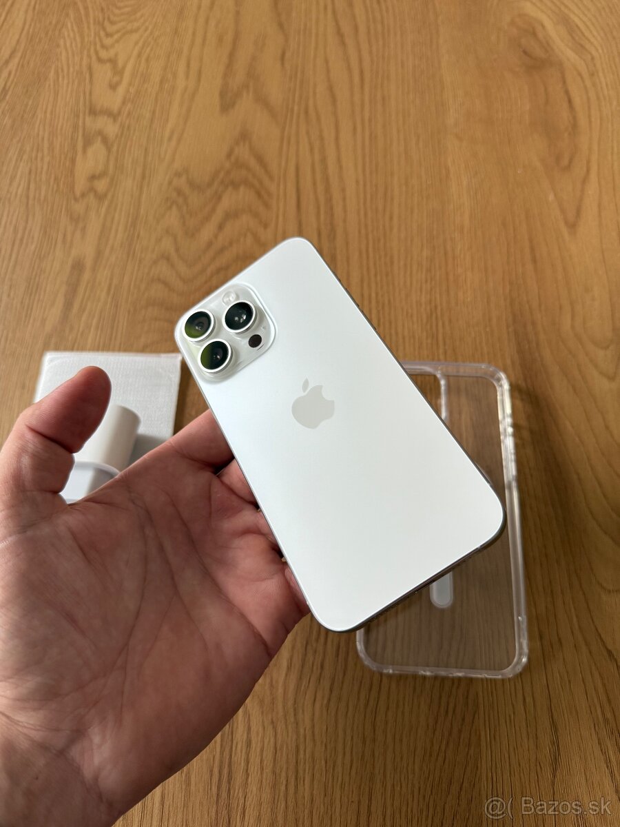 iPhone 15 Pro Max 256 gb White Titanium v záruke