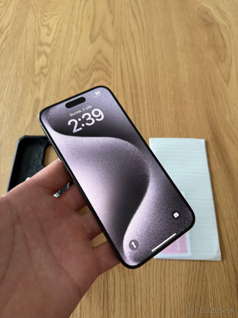 iPhone 15Pro Max 256gb Black Titanium v záruke príslušenstvo