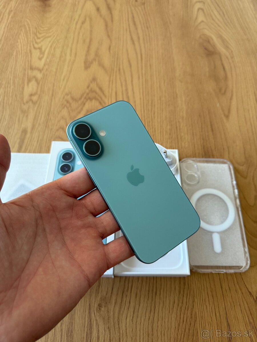 iPhone 16 256 gb Teal – komplet príslušenstvo , záruka