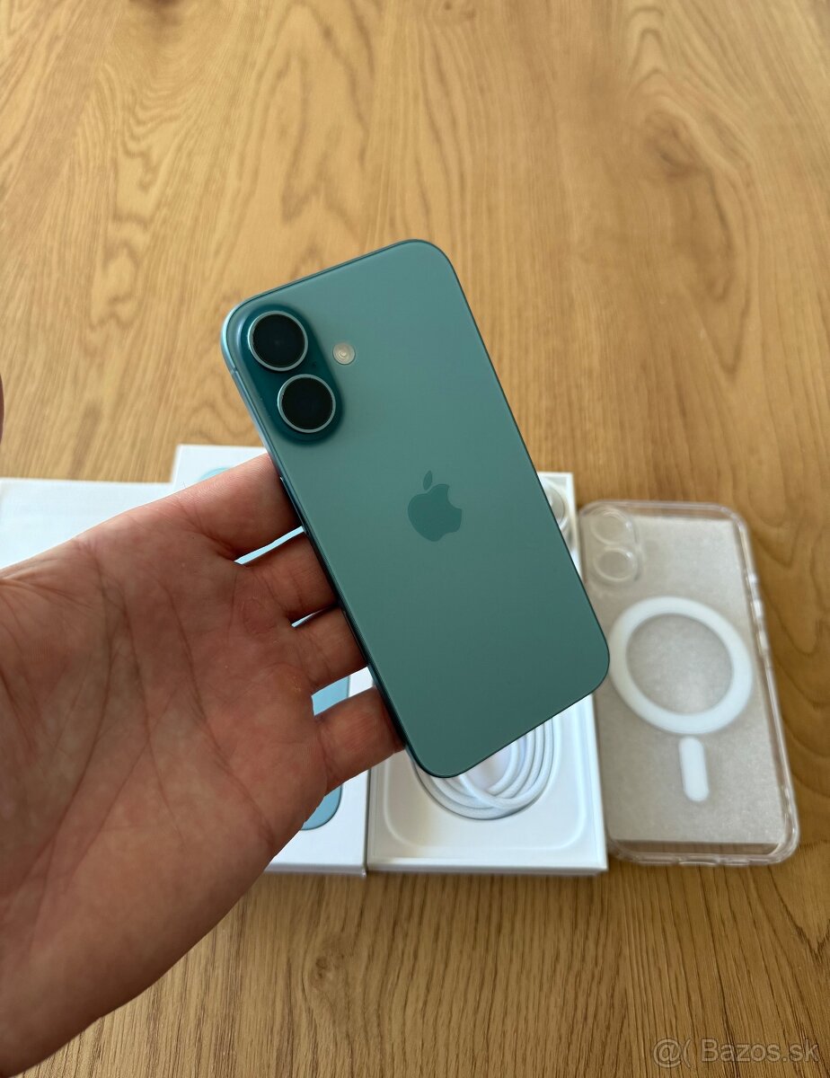 iPhone 16 256 gb Teal – komplet príslušenstvo , záruka