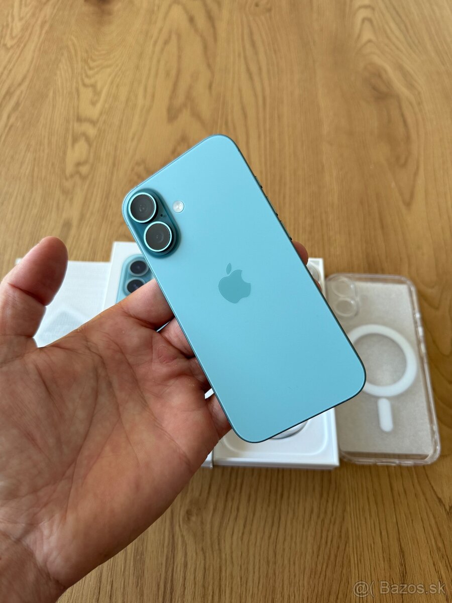 iPhone 16 256 gb Teal – komplet príslušenstvo , záruka