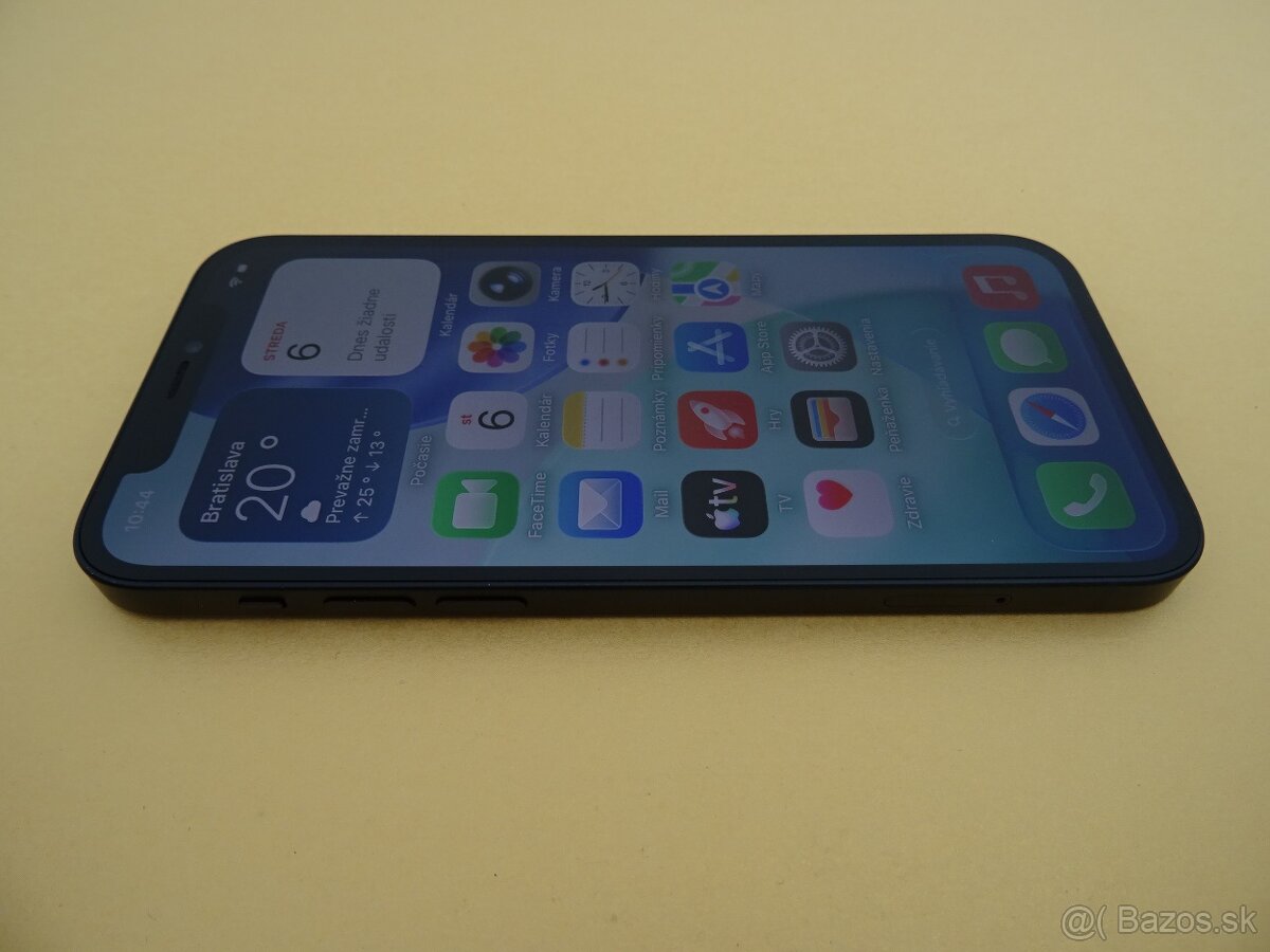 iPhone 12 64GB BLACK – ZÁRUKA 1 ROK – 100% BATERIA