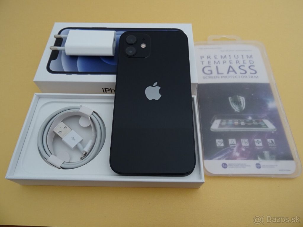 iPhone 12 64GB BLACK – ZÁRUKA 1 ROK – 100% BATERIA