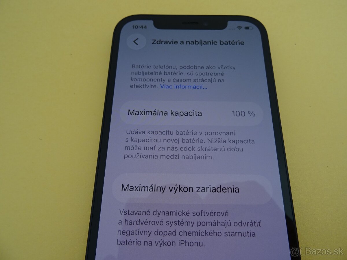 iPhone 12 64GB BLACK – ZÁRUKA 1 ROK – 100% BATERIA