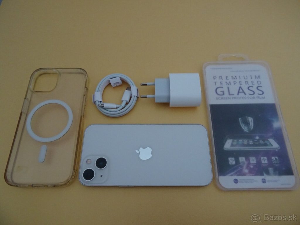 iPhone 13 128GB STARLIGHT – ZÁRUKA 1 ROK – 100% BATERIA