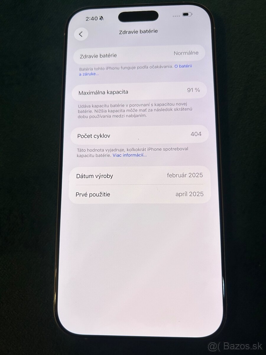iPhone 16 Pro Max 256 GB – White Titaniun
