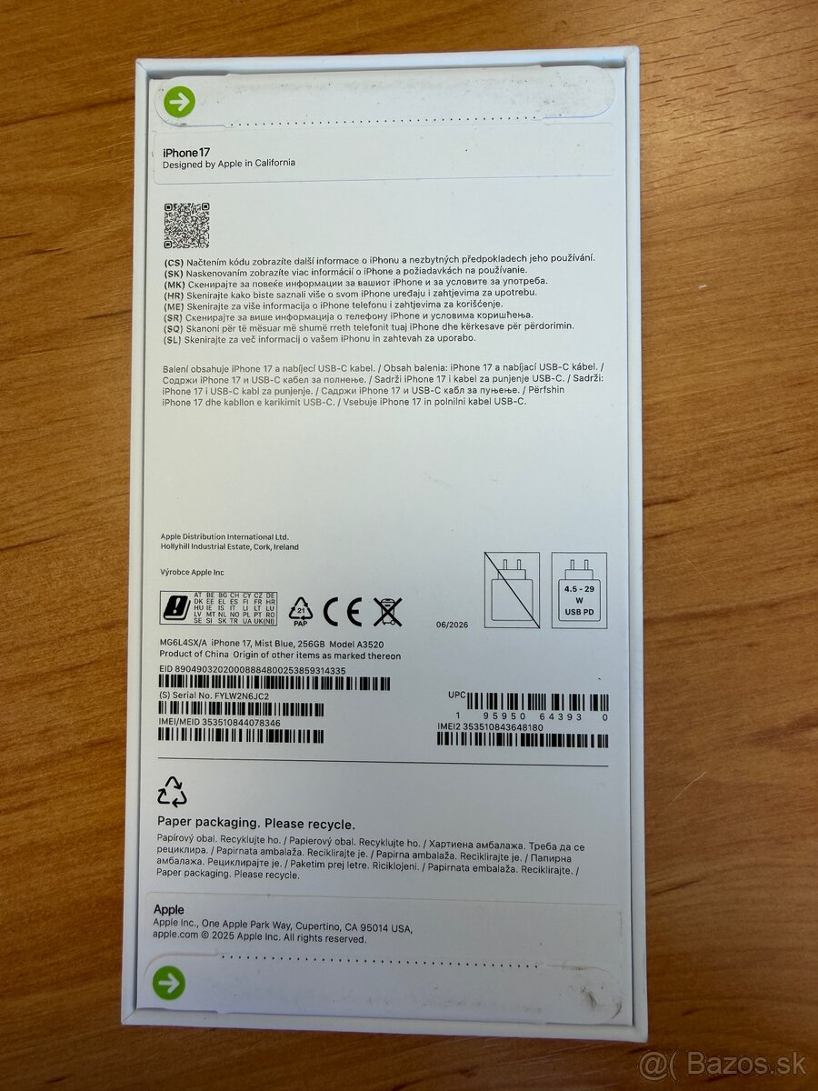 IPHONE 17 256 GB