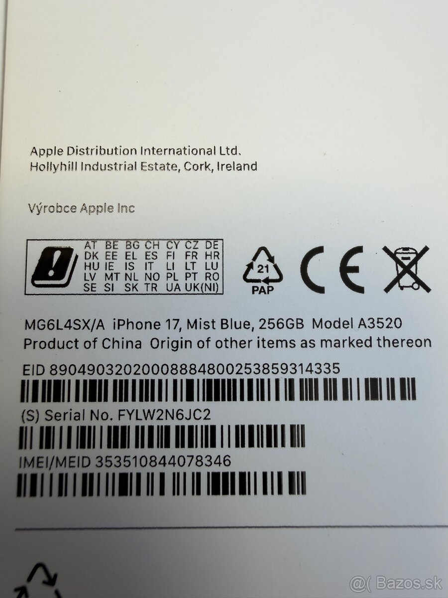 IPHONE 17 256 GB