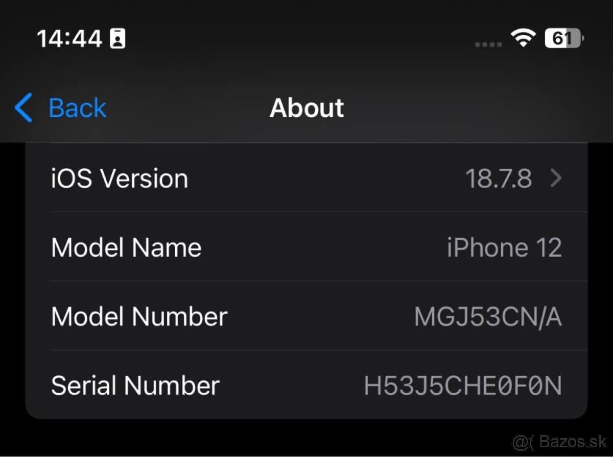 Predám iPhone 12, 64GB