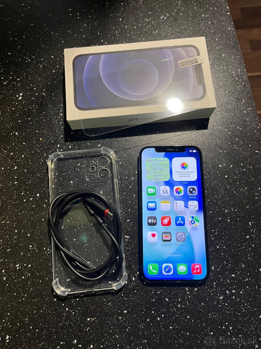 iPhone 12 čierny zdravie 100%