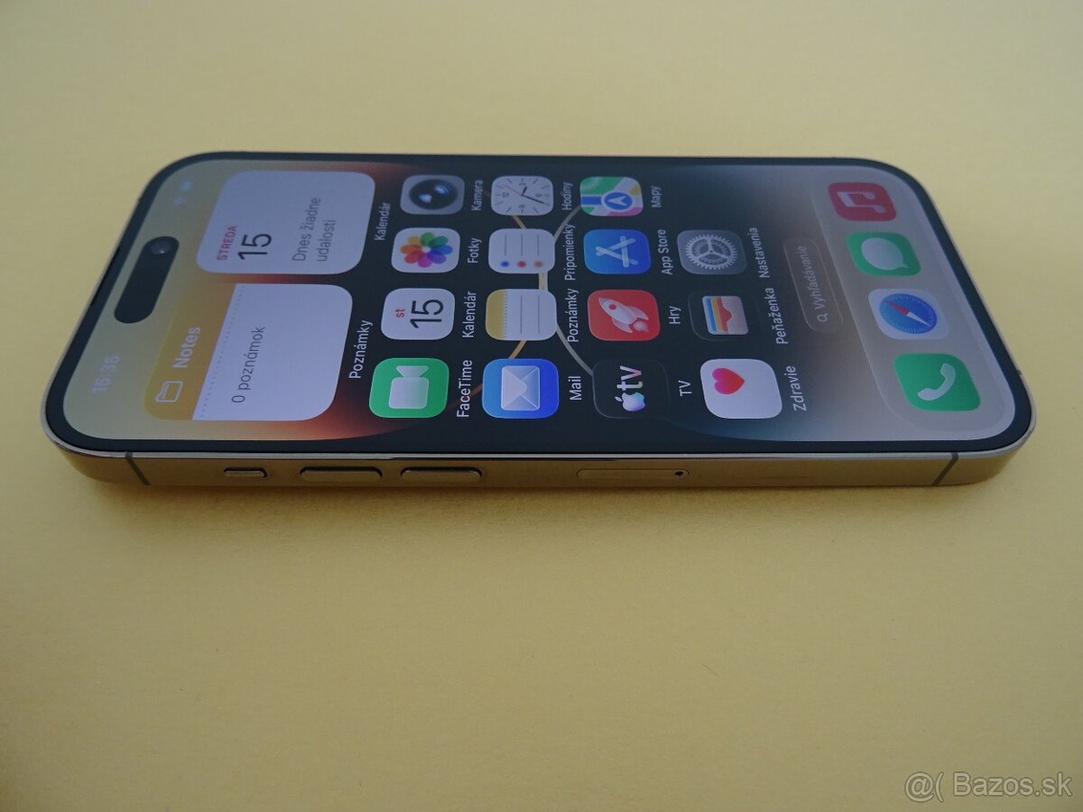 iPhone 14 PRO 128GB GOLD – ZÁRUKA 1 ROK – 100% BATERIA