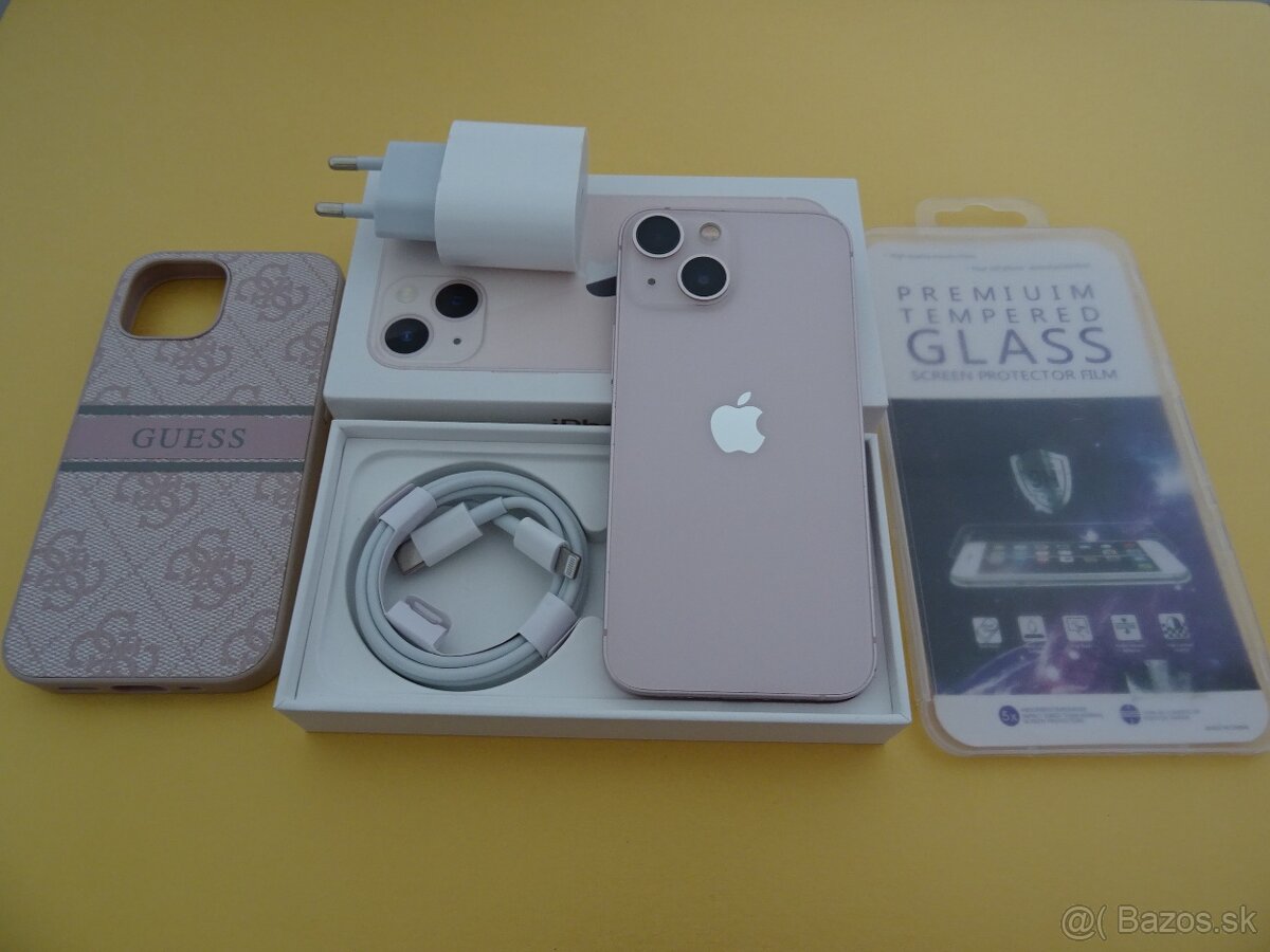 iPhone 13 Mini 128GB PINK – ZÁRUKA 1 ROK – 100% BATERIA