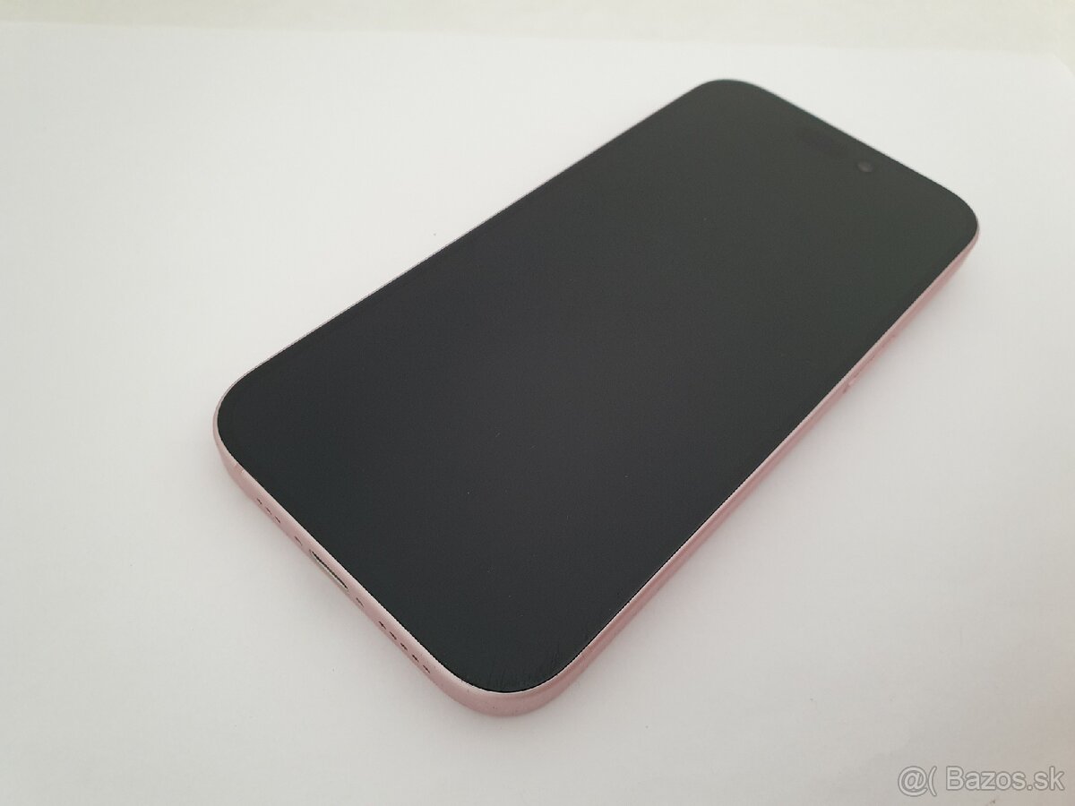 iPhone 15 128GB 100% kapacita batérie RUŽOVÝ