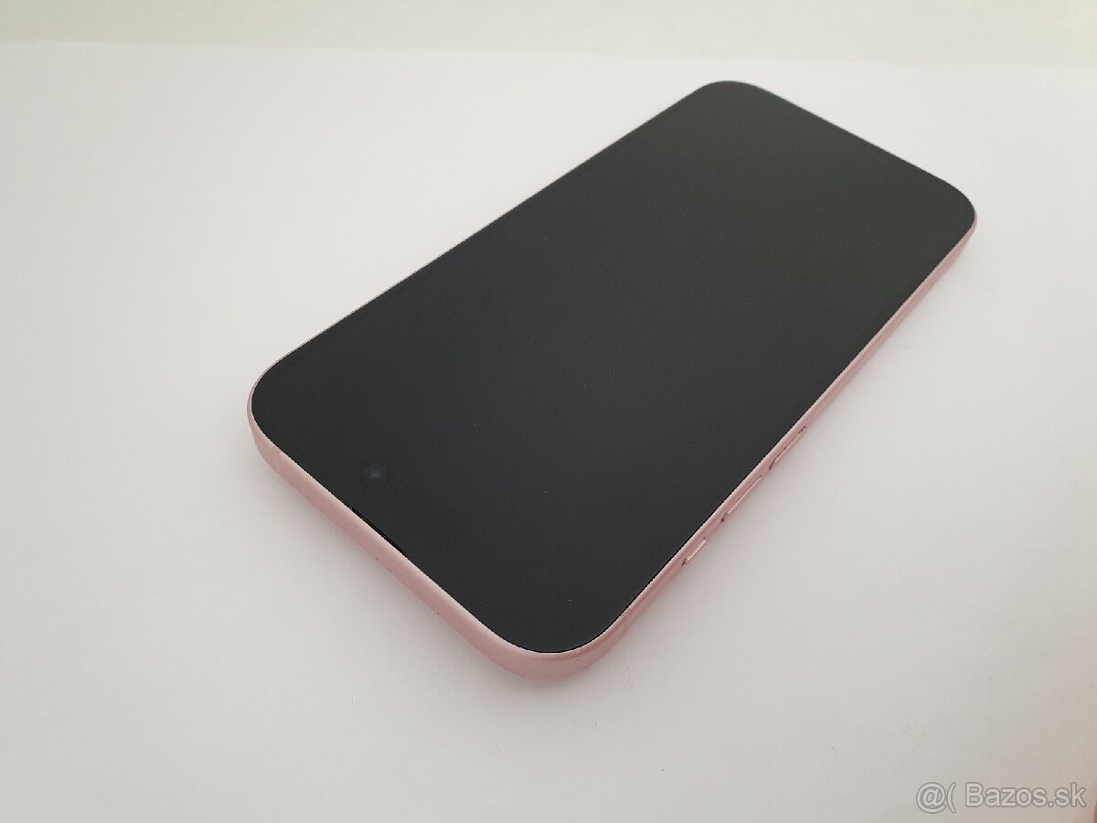 iPhone 15 128GB 100% kapacita batérie RUŽOVÝ