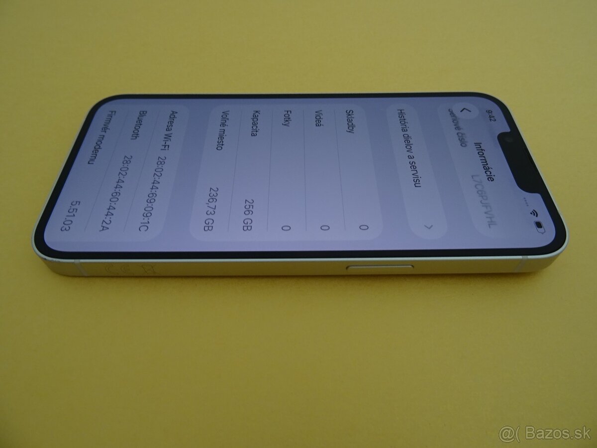 iPhone 13 256GB STARLIGHT – ZÁRUKA 1 ROK – 100% BATERIA