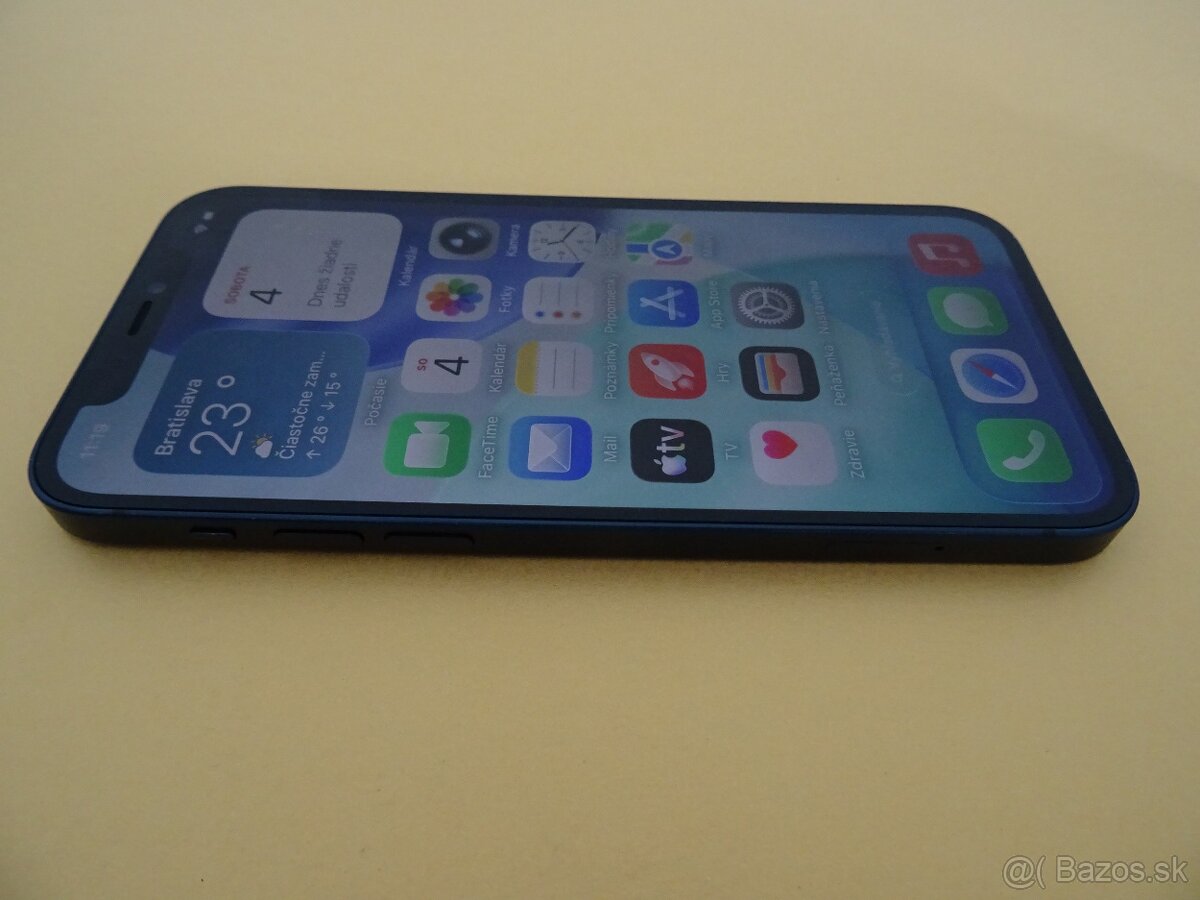 iPhone 12 128GB BLUE – ZÁRUKA 1 ROK – 100% BATERIA