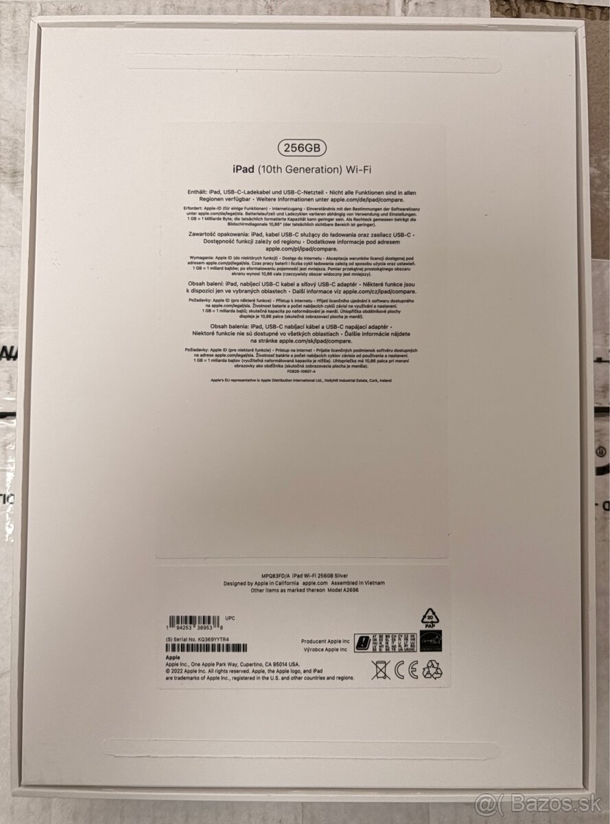 ipad 10 256GB