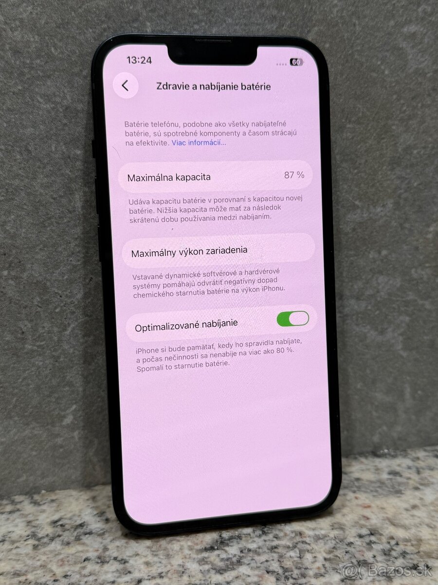 Apple iPhone Midnight black 128gb Batéria 87%