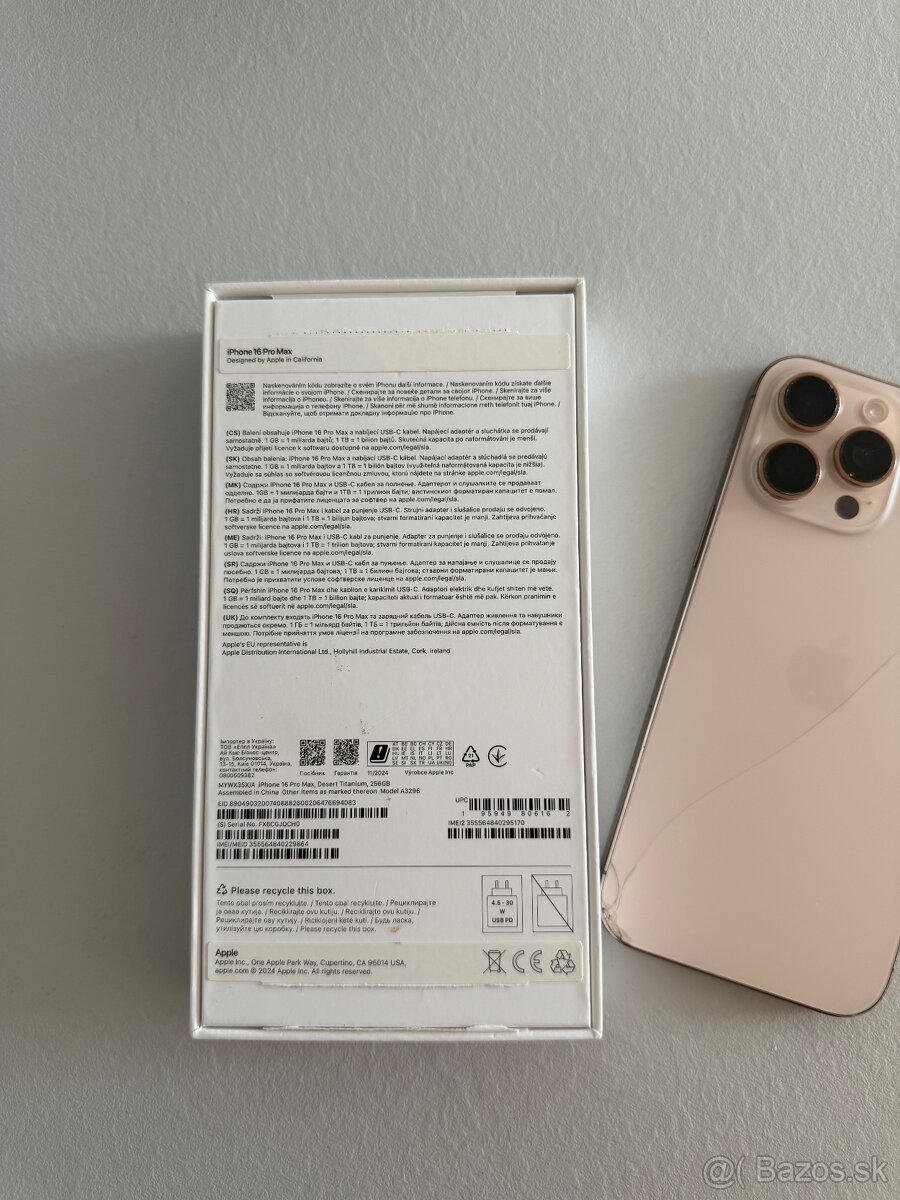 iPhone 16 pro MAX – 256 GB