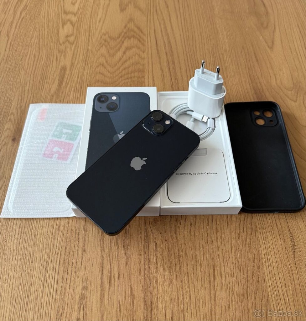 iPhone 13 128 gb Midnight – komplet príslušenstvo, zaruka