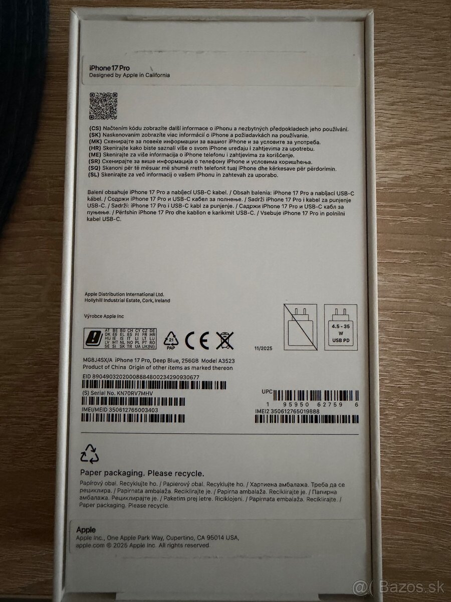iPhone 17 Pro Deep Blue 💙 – 256 GB