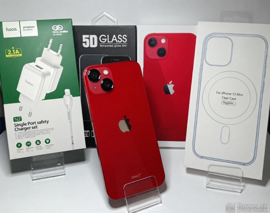 IPhone 13 Mini RED 128GB – NOVÁ ORIGINAL BAT. 100%, TOP