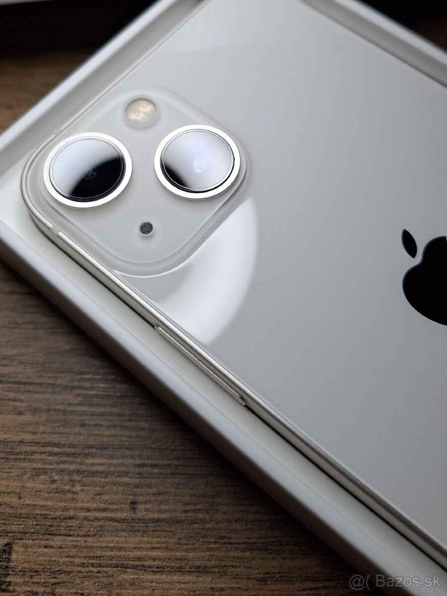 Iphone 13 Mini WHITE 128GB,ORIGINÁL BAT.100% TOP STAV