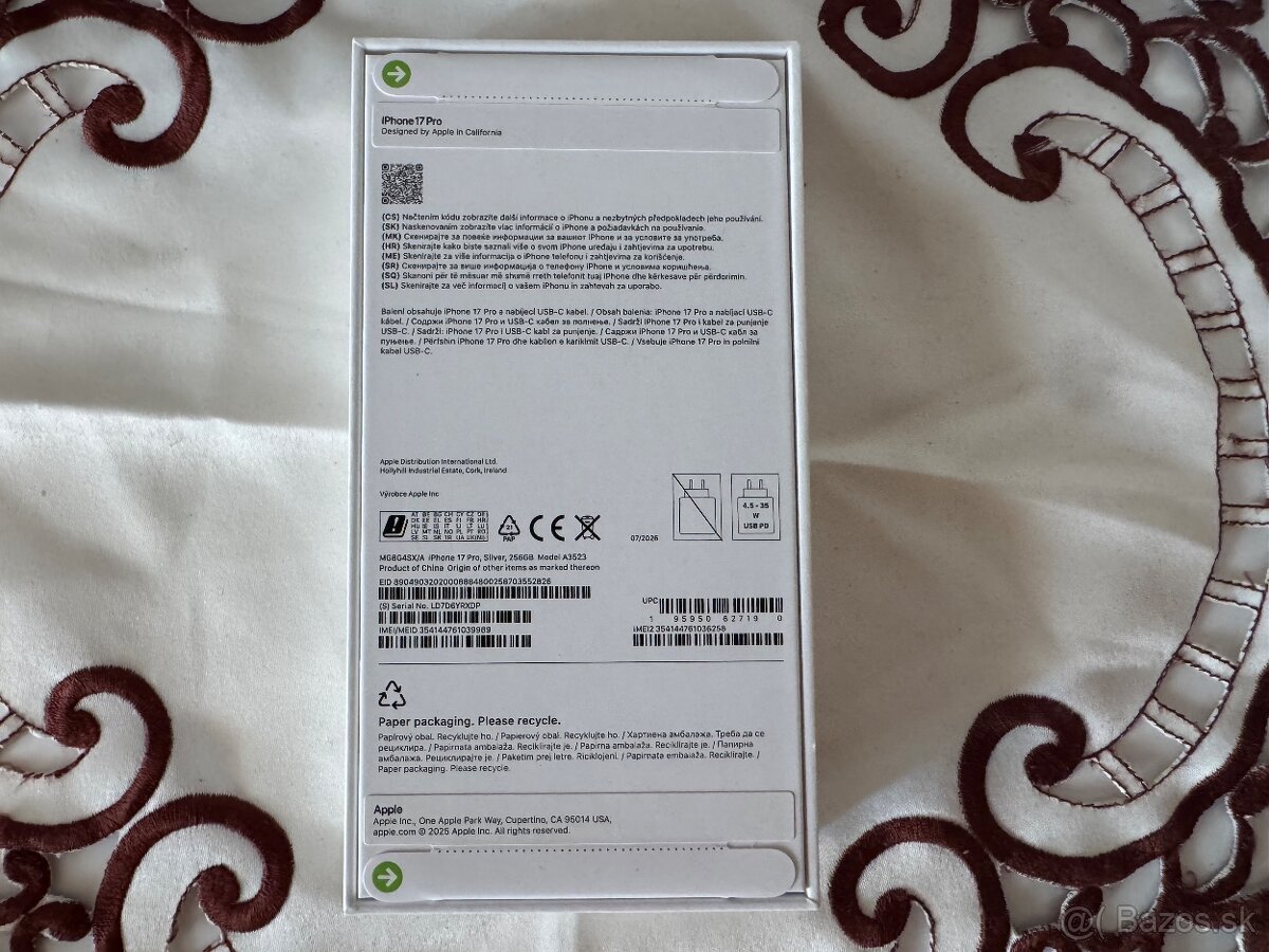 Apple iPhone 17 Pro 256GB Silver