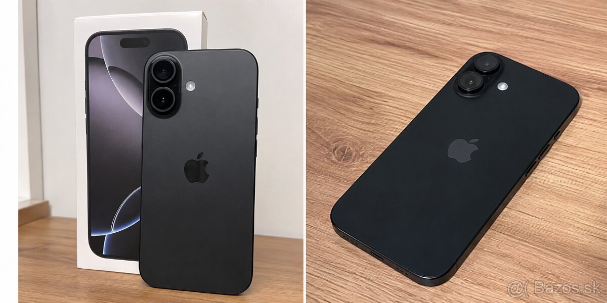 Predám IPhone 16 black 128gb záruka do 11/26