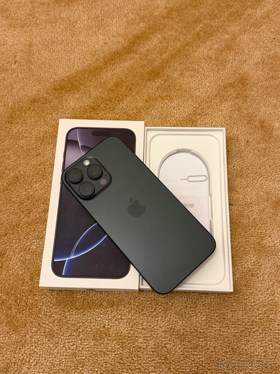 Predám IPhone 16 black 128gb záruka do 11/26